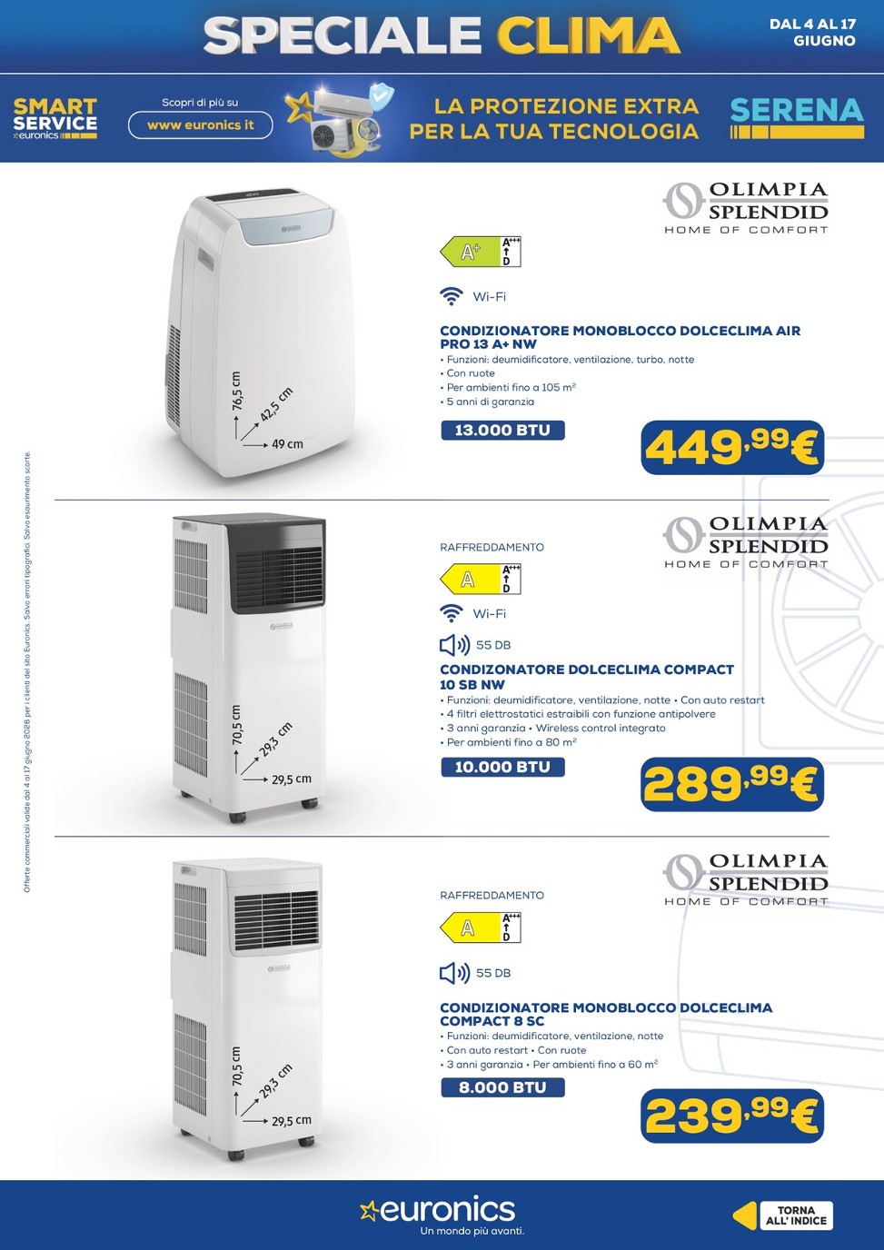 euronics - Volantino attuale di Euronics - Speciale Clima valido dal giovedì 04/06/2026 al mercoledì 17/06/2026 - page: 18