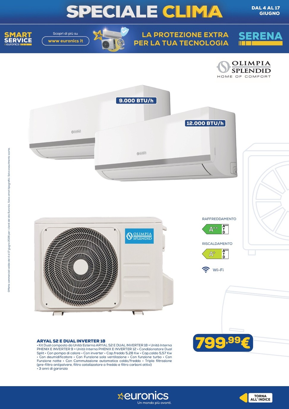 euronics - Volantino attuale di Euronics - Speciale Clima valido dal giovedì 04/06/2026 al mercoledì 17/06/2026 - page: 14