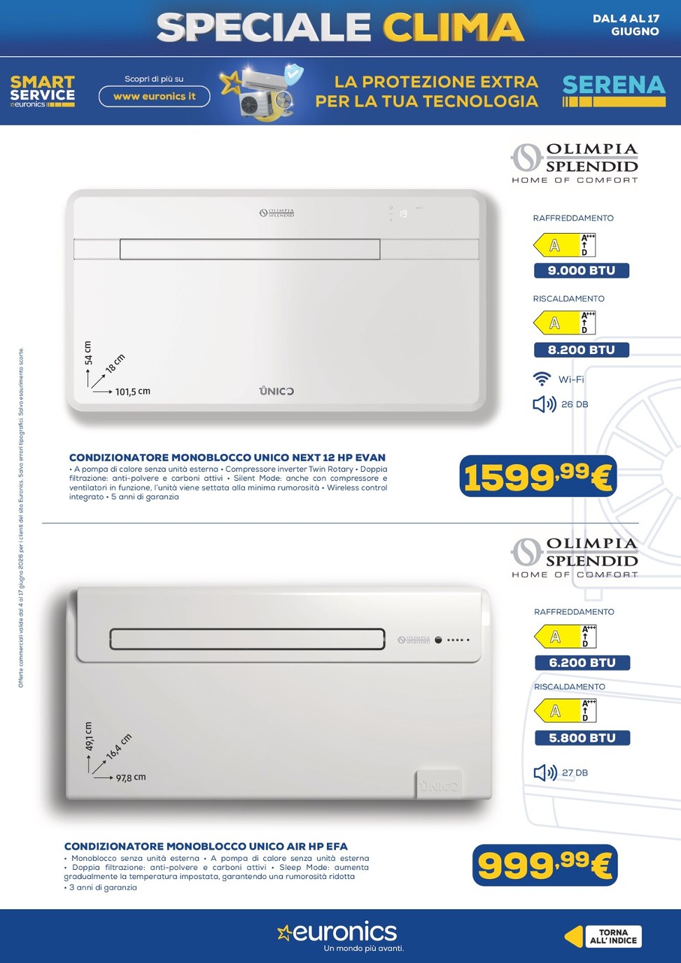 euronics - Volantino attuale di Euronics - Speciale Clima valido dal giovedì 04/06/2026 al mercoledì 17/06/2026 - page: 16