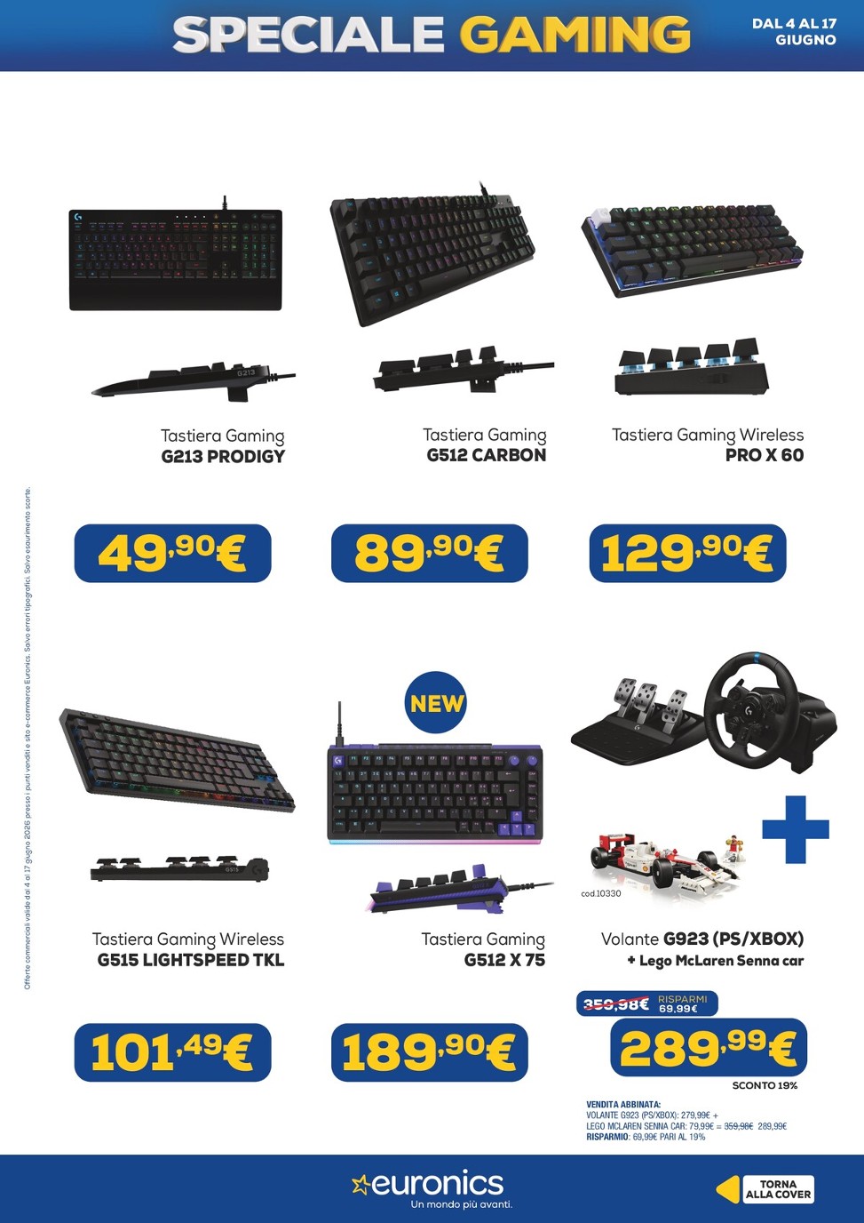 euronics - Volantino attuale di Euronics - Speciale Gaming valido dal giovedì 04/06/2026 al mercoledì 17/06/2026 - page: 13