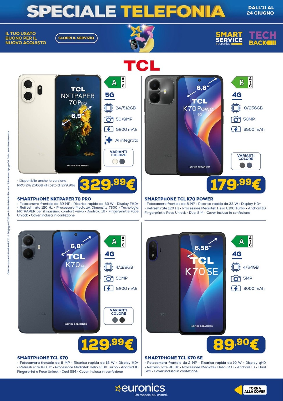 euronics - Volantino attuale di Euronics - Speciale Telefonia valido dal giovedì 11/06/2026 al mercoledì 24/06/2026 - page: 5