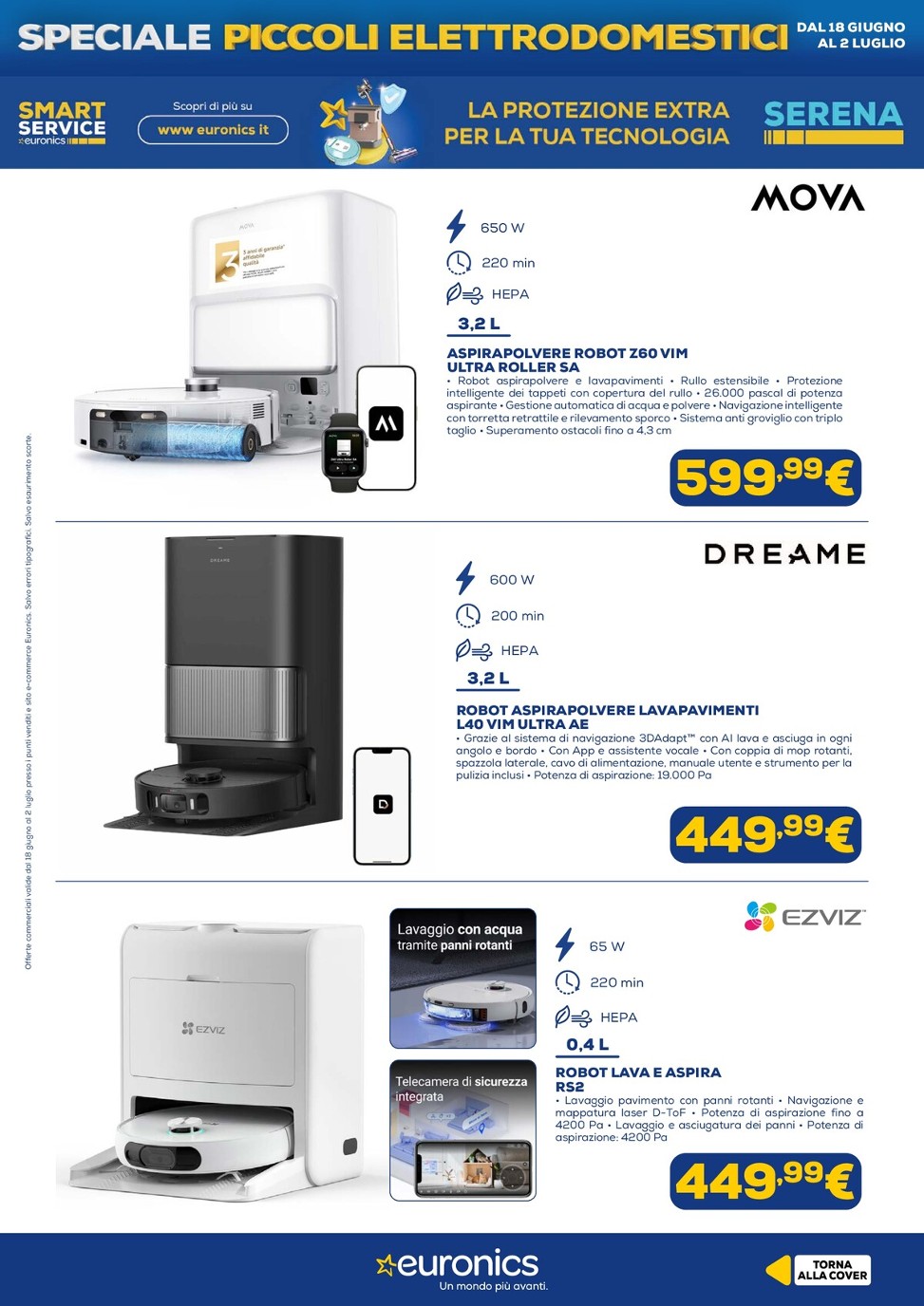 euronics - Volantino attuale di Euronics - Piccoli Elettrodomestici valido dal giovedì 18/06/2026 al giovedì 02/07/2026 - page: 10