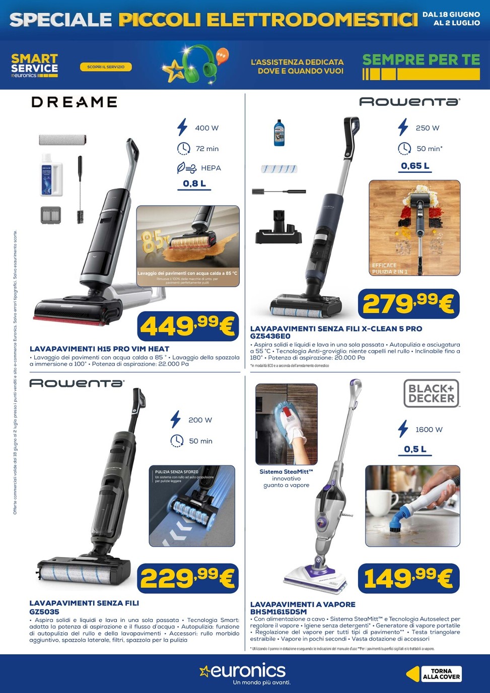 euronics - Volantino attuale di Euronics - Piccoli Elettrodomestici valido dal giovedì 18/06/2026 al giovedì 02/07/2026 - page: 9