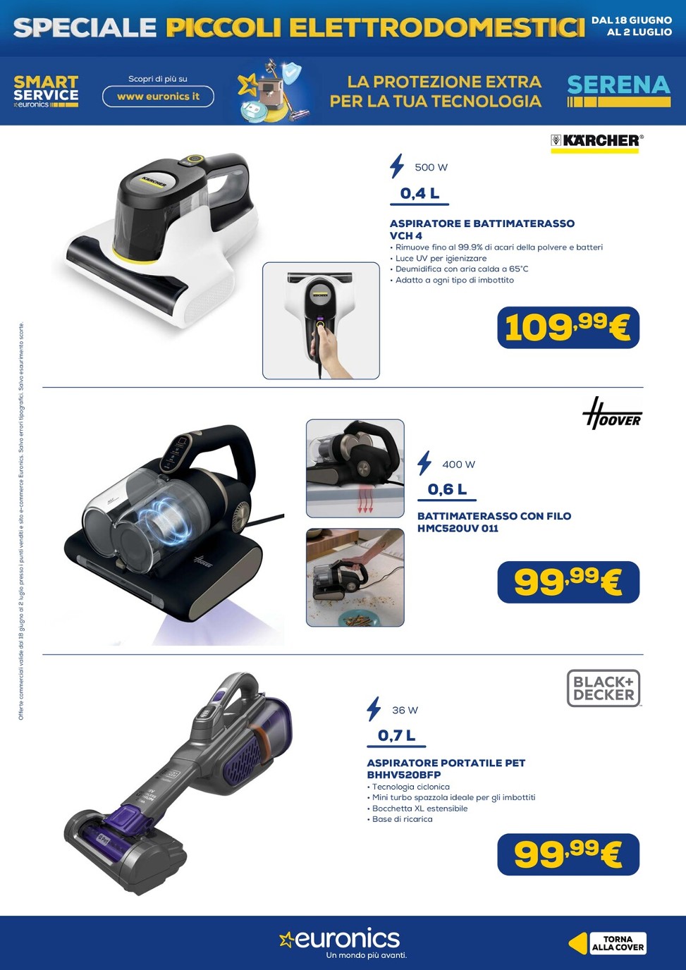 euronics - Volantino attuale di Euronics - Piccoli Elettrodomestici valido dal giovedì 18/06/2026 al giovedì 02/07/2026 - page: 6