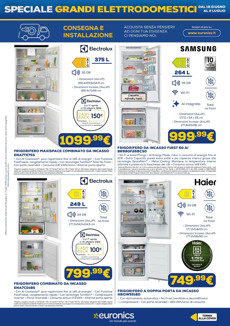 euronics - Volantino attuale di Euronics valido dal giovedì 18/06/2026 al giovedì 02/07/2026 - page: 3