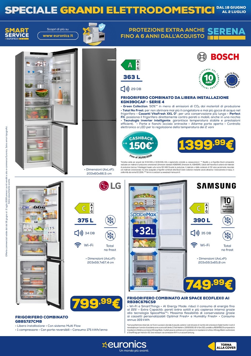 euronics - Volantino attuale di Euronics valido dal giovedì 18/06/2026 al giovedì 02/07/2026 - page: 8