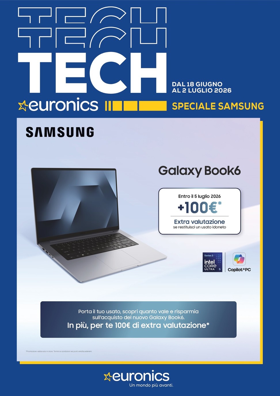 euronics - Volantino attuale di Euronics - Speciale Samsung valido dal giovedì 18/06/2026 al giovedì 02/07/2026