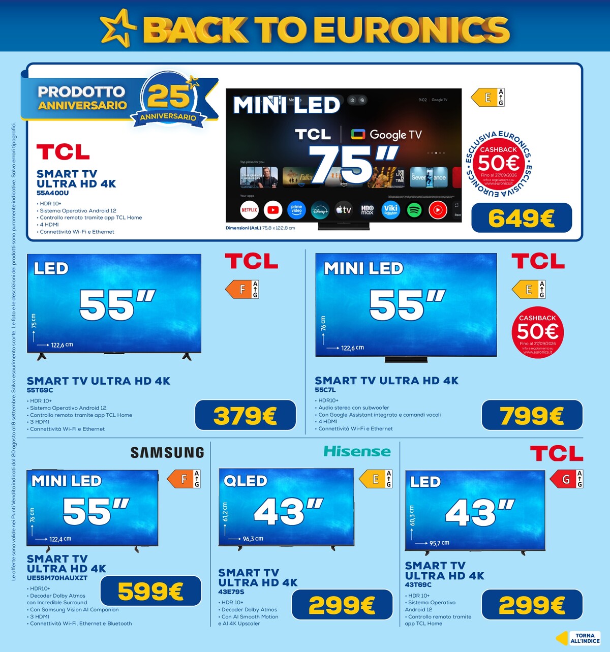 euronics - Volantino attuale di Euronics valido dal giovedì 20/08/2026 al mercoledì 09/09/2026 - page: 26