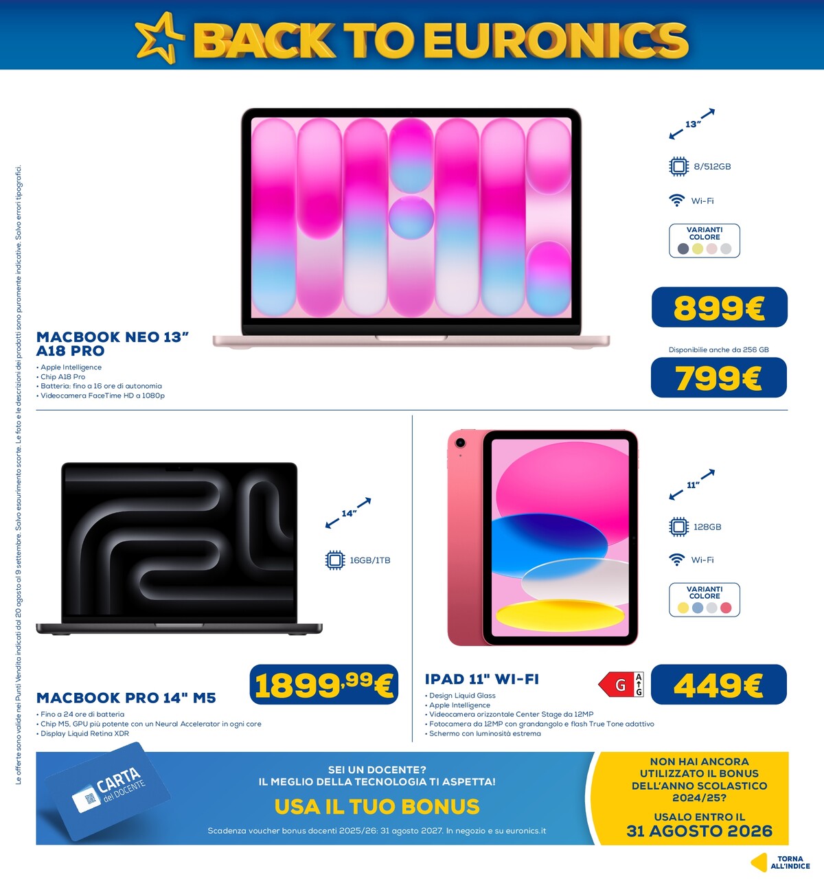 euronics - Volantino attuale di Euronics valido dal giovedì 20/08/2026 al mercoledì 09/09/2026 - page: 3