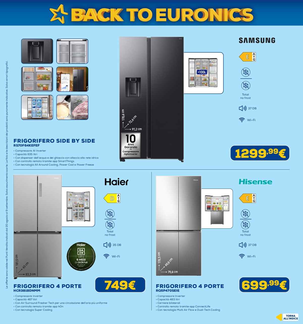 euronics - Volantino attuale di Euronics valido dal giovedì 20/08/2026 al mercoledì 09/09/2026 - page: 36