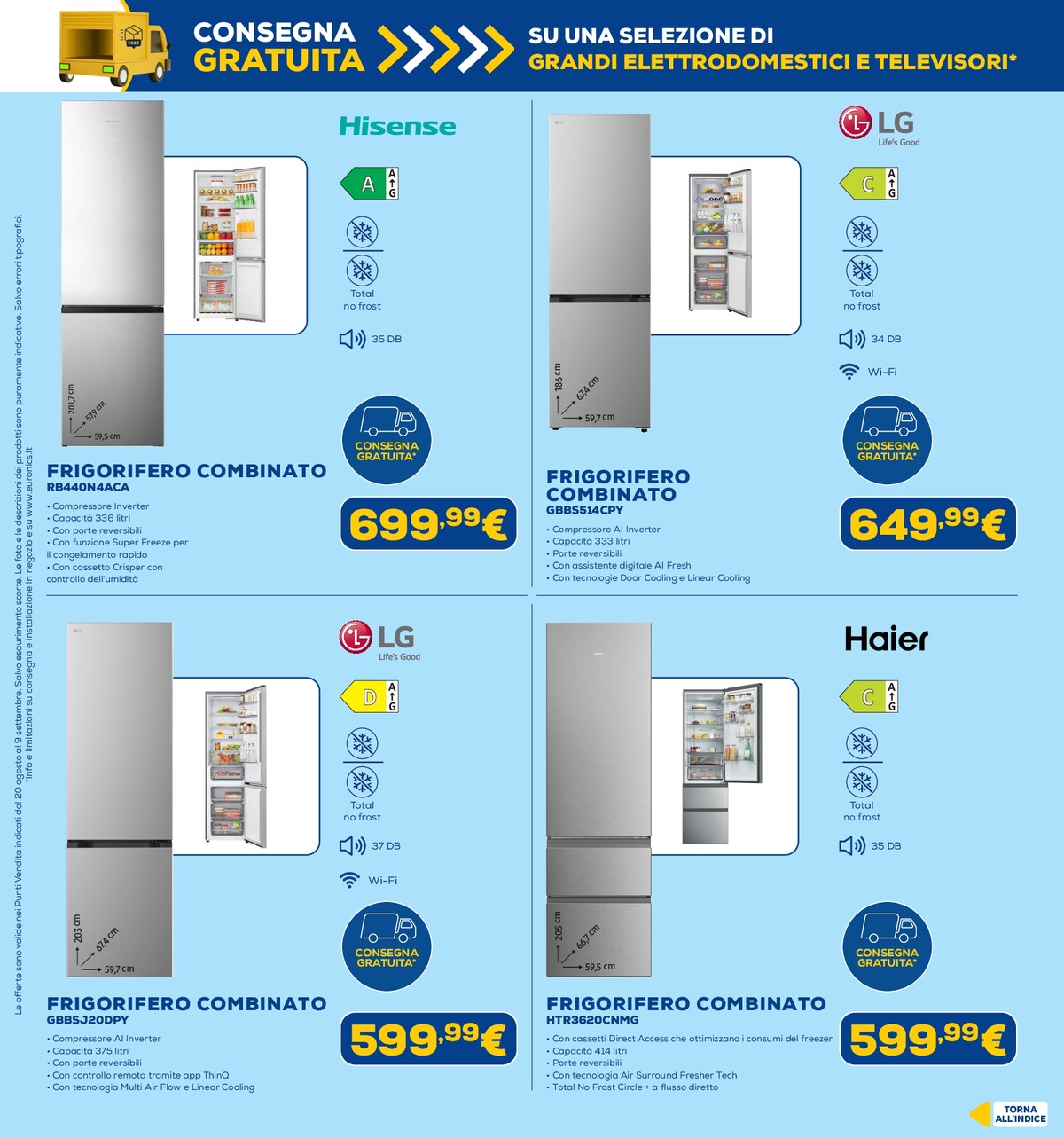 euronics - Volantino attuale di Euronics valido dal giovedì 20/08/2026 al mercoledì 09/09/2026 - page: 34