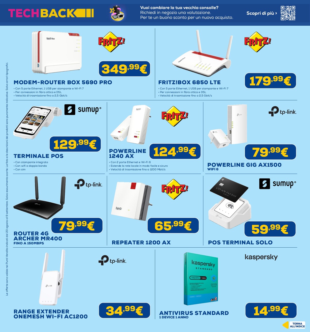 euronics - Volantino attuale di Euronics valido dal giovedì 20/08/2026 al mercoledì 09/09/2026 - page: 22