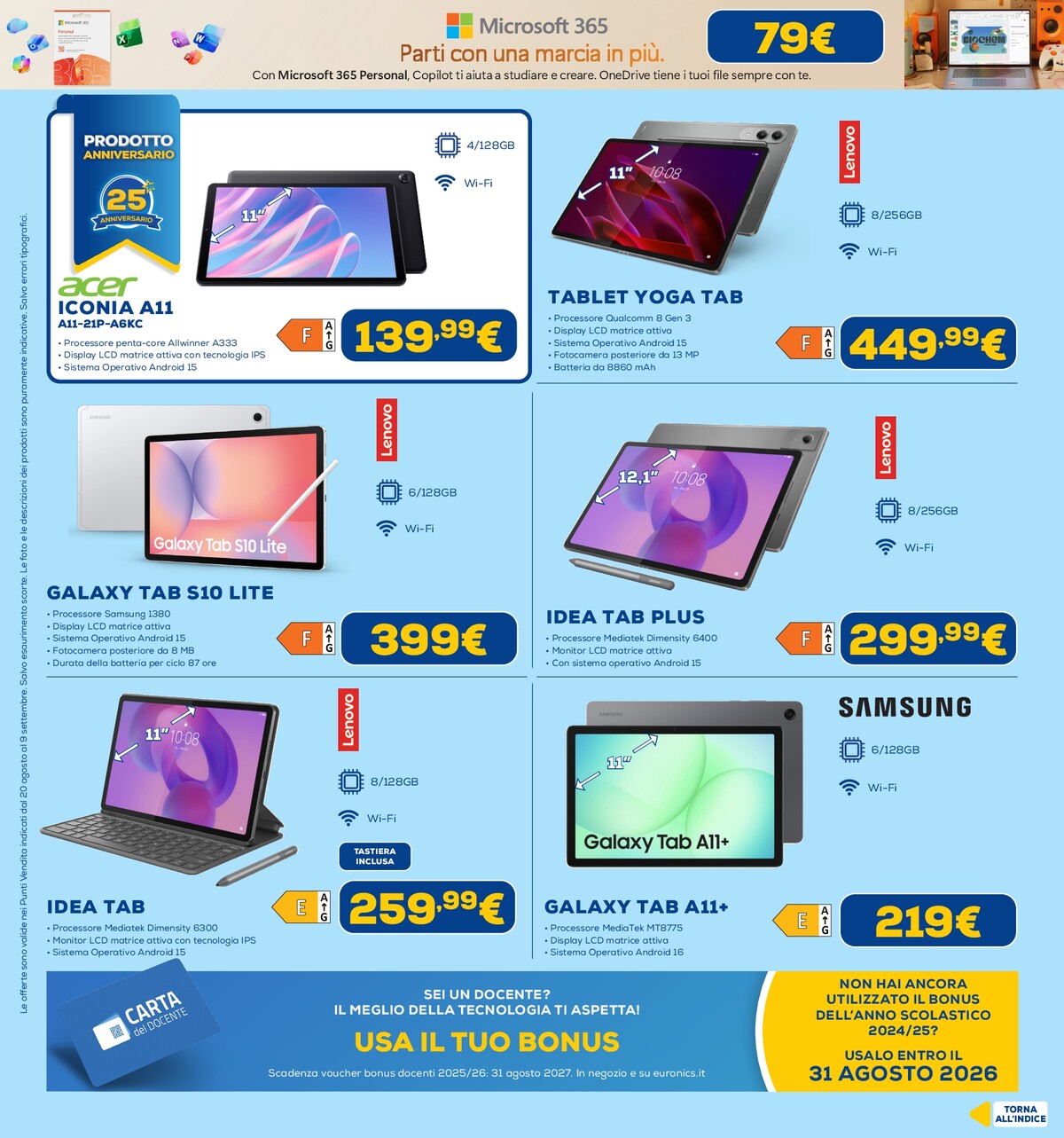 euronics - Volantino attuale di Euronics valido dal giovedì 20/08/2026 al mercoledì 09/09/2026 - page: 10