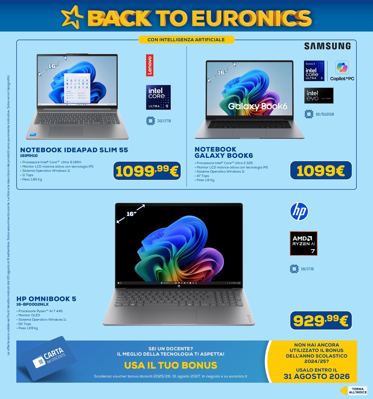 euronics - Volantino attuale di Euronics valido dal giovedì 20/08/2026 al mercoledì 09/09/2026 - page: 5