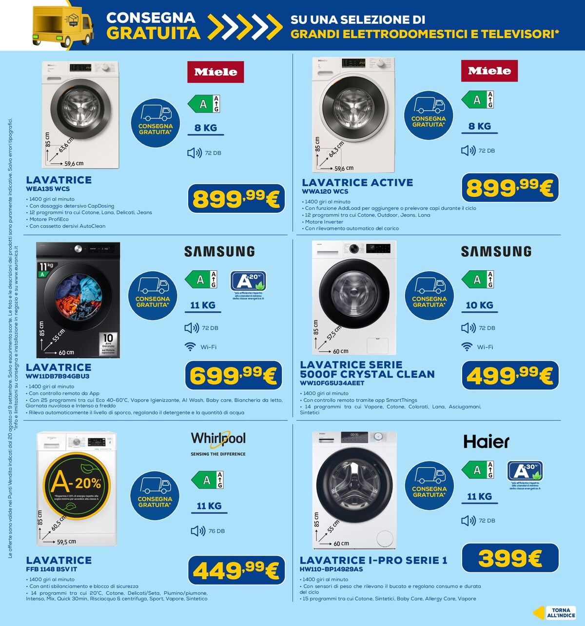 euronics - Volantino attuale di Euronics valido dal giovedì 20/08/2026 al mercoledì 09/09/2026 - page: 31