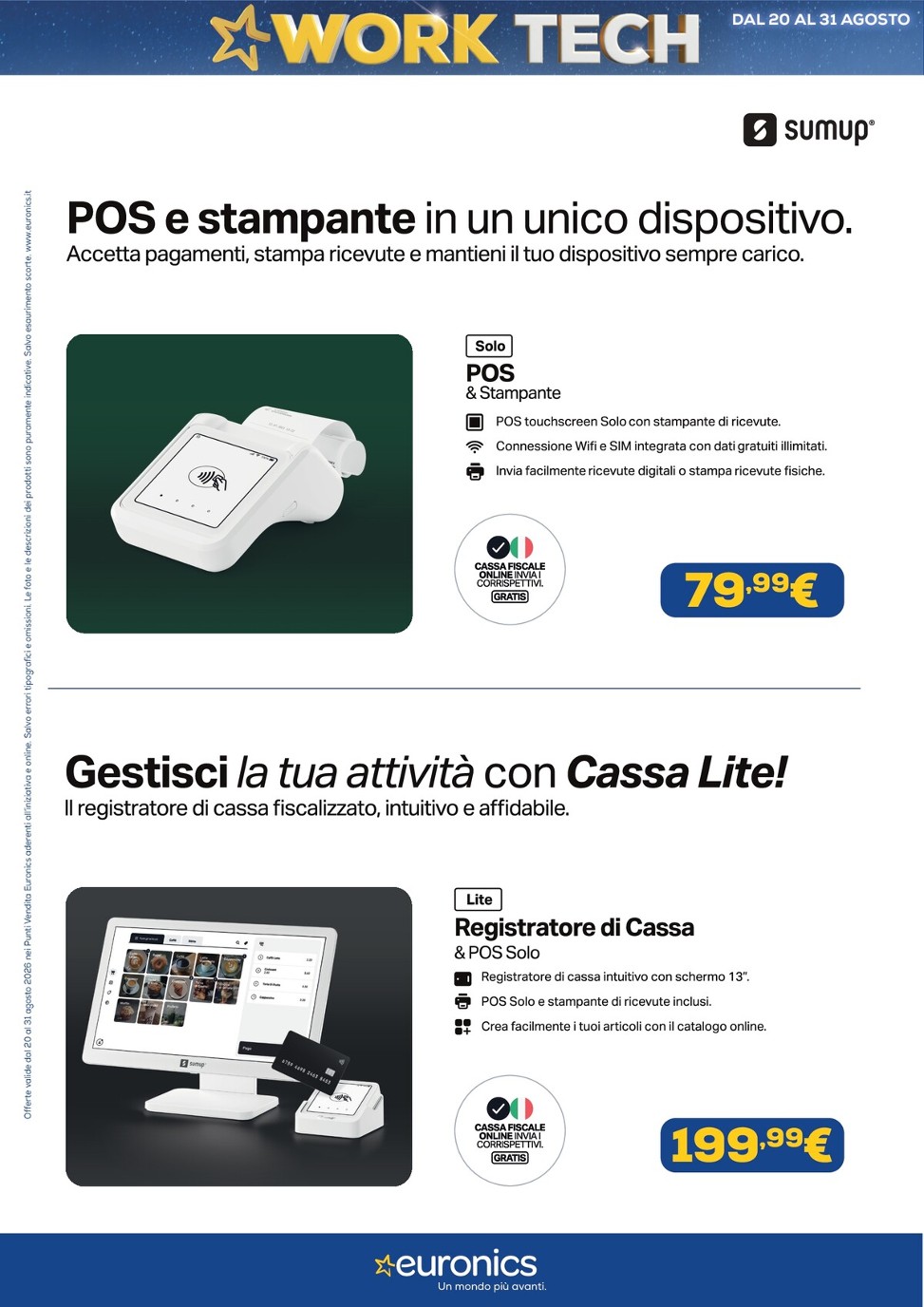 euronics - Volantino attuale di Euronics - Work Tech valido dal giovedì 20/08/2026 al lunedì 31/08/2026 - page: 22