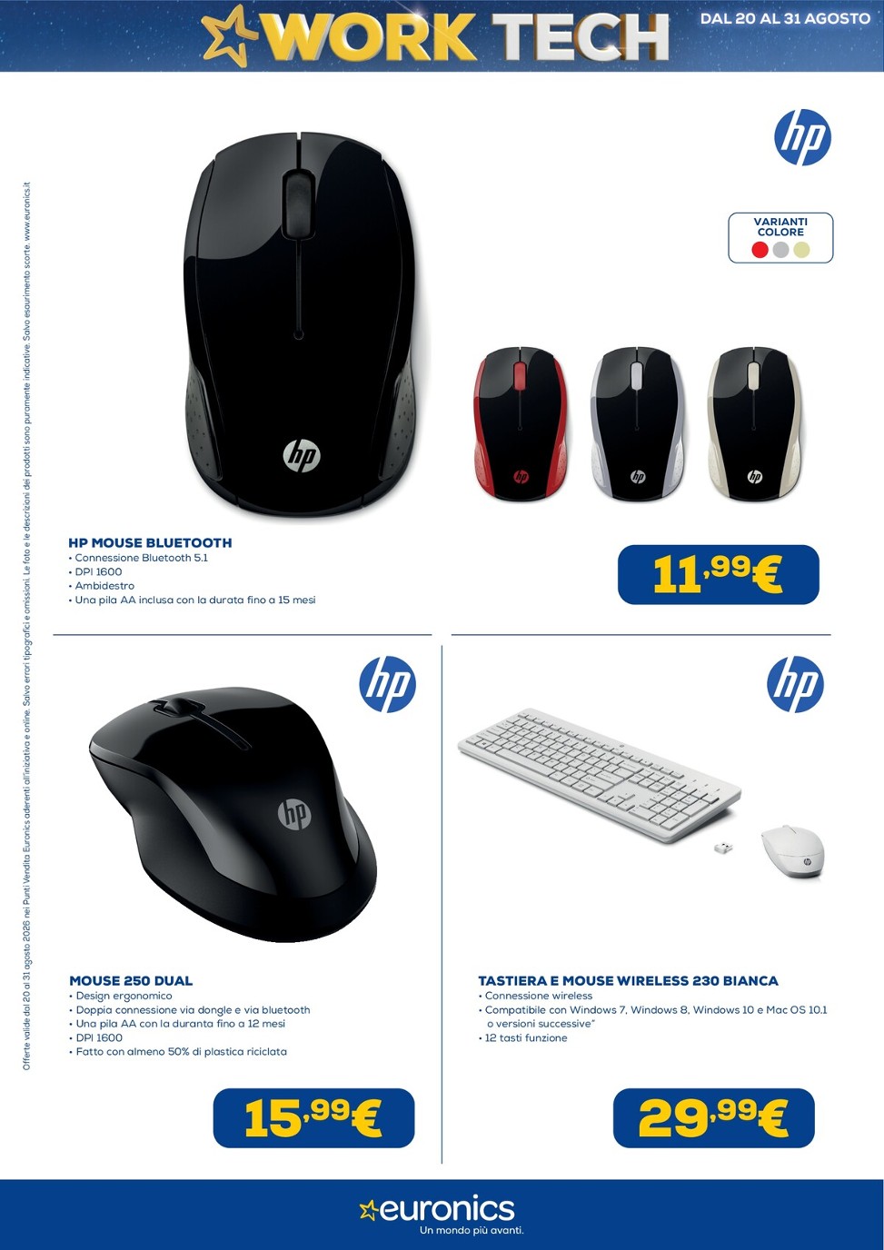 euronics - Volantino attuale di Euronics - Work Tech valido dal giovedì 20/08/2026 al lunedì 31/08/2026 - page: 21