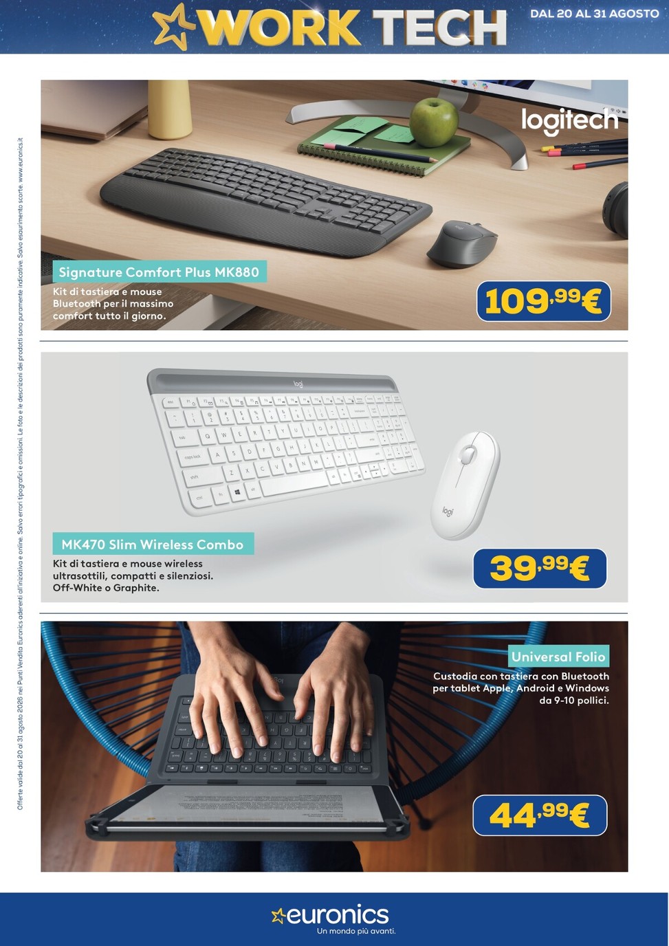 euronics - Volantino attuale di Euronics - Work Tech valido dal giovedì 20/08/2026 al lunedì 31/08/2026 - page: 18
