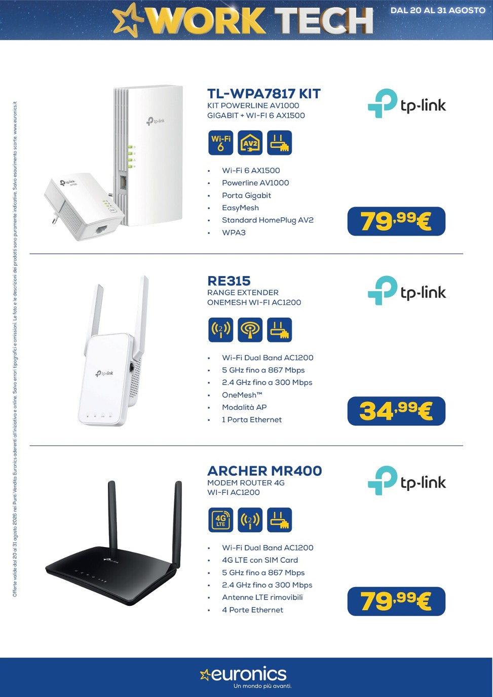 euronics - Volantino attuale di Euronics - Work Tech valido dal giovedì 20/08/2026 al lunedì 31/08/2026 - page: 23