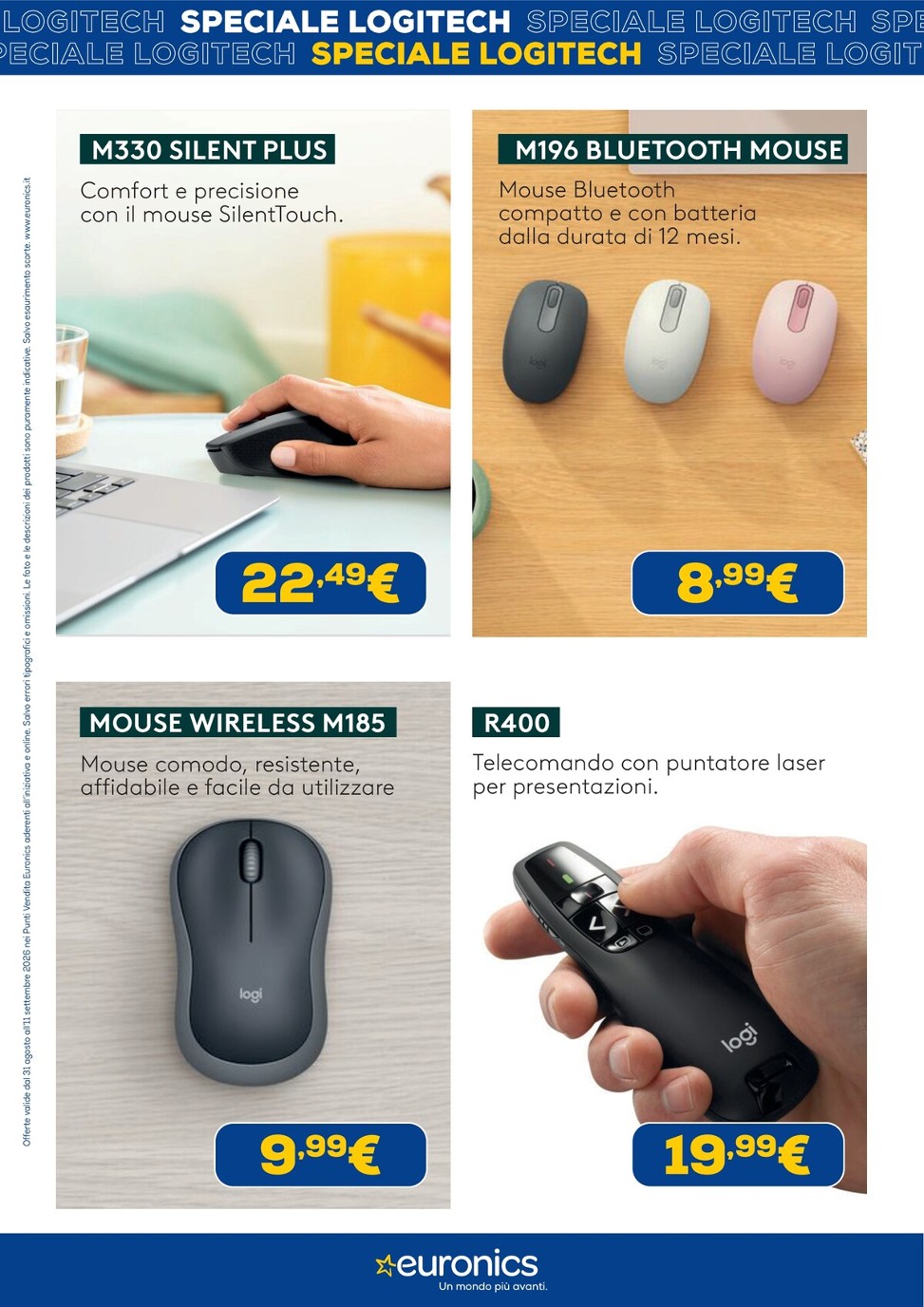 euronics - Volantino attuale di Euronics - Speciale Logitech valido dal lunedì 31/08/2026 al venerdì 11/09/2026 - page: 5
