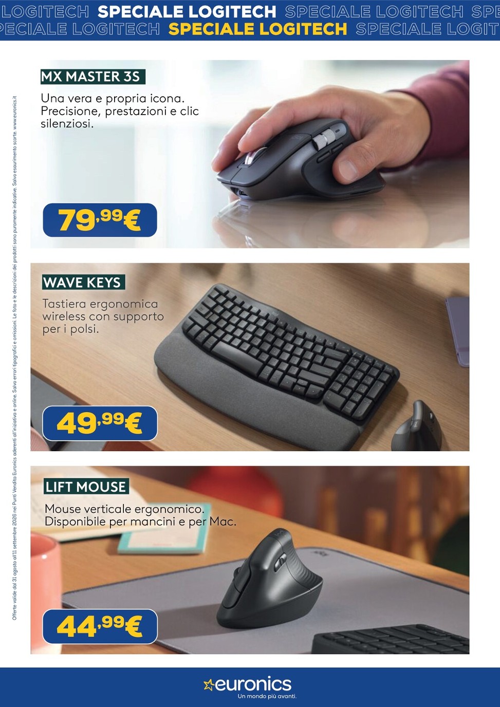euronics - Volantino attuale di Euronics - Speciale Logitech valido dal lunedì 31/08/2026 al venerdì 11/09/2026 - page: 2