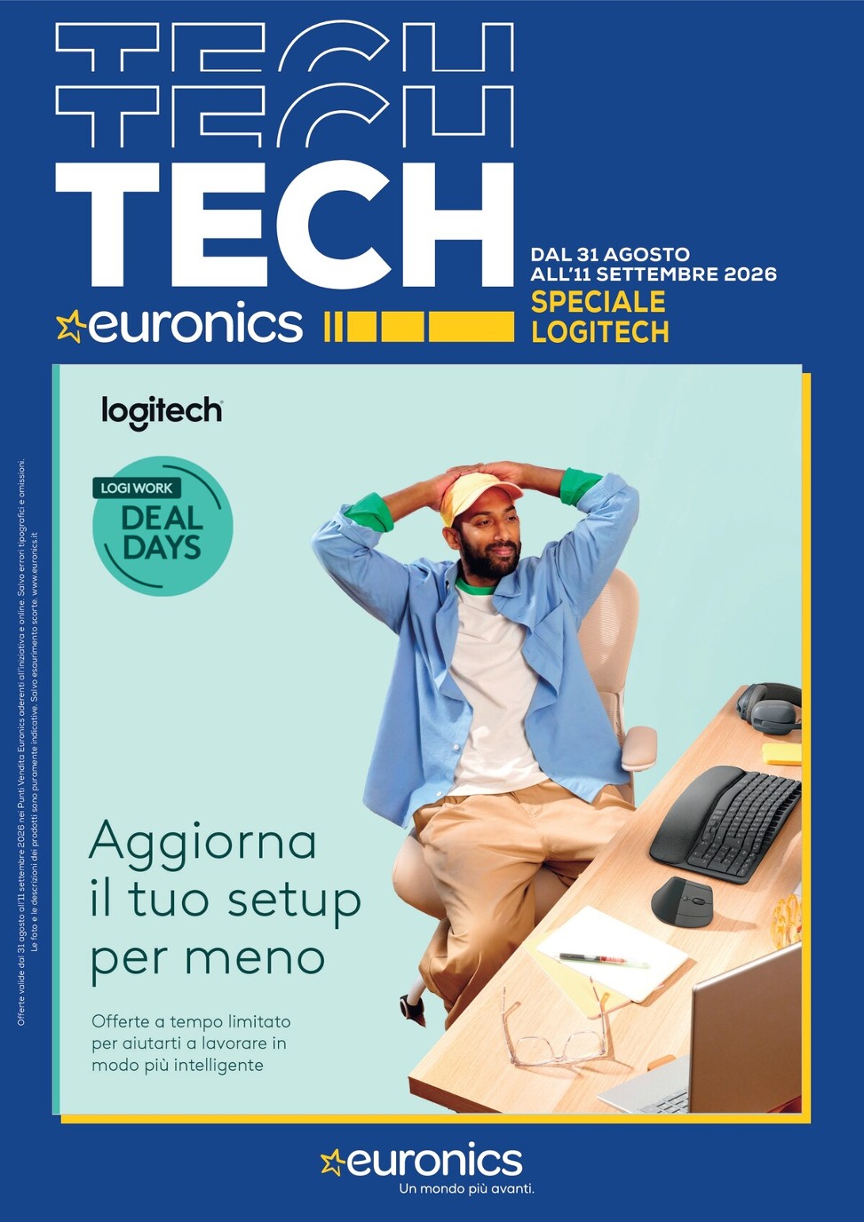 euronics - Volantino attuale di Euronics - Speciale Logitech valido dal lunedì 31/08/2026 al venerdì 11/09/2026 - page: 1