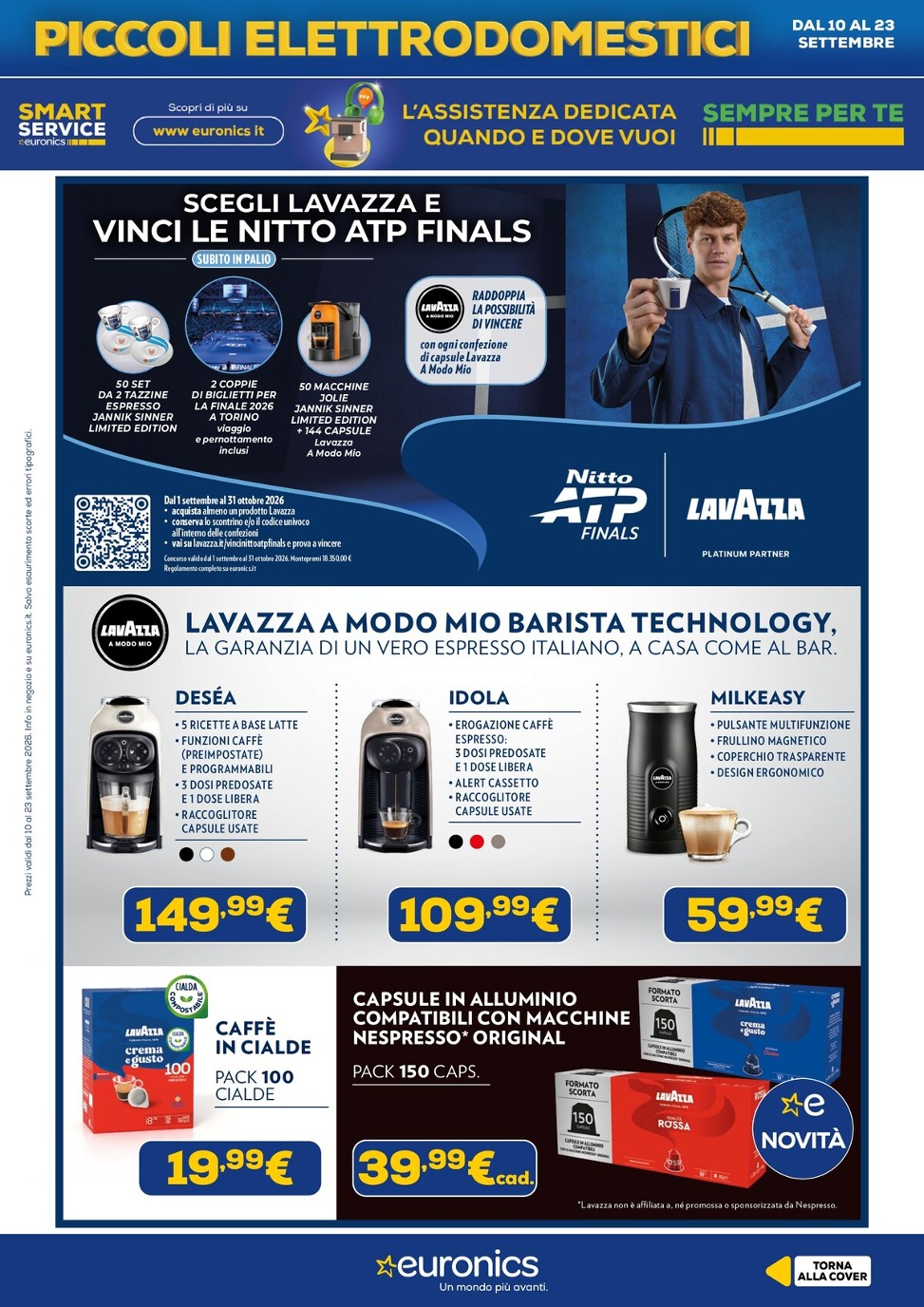 euronics - Volantino attuale di Euronics - Piccoli Elettrodomestici valido dal giovedì 10/09/2026 al mercoledì 23/09/2026 - page: 10