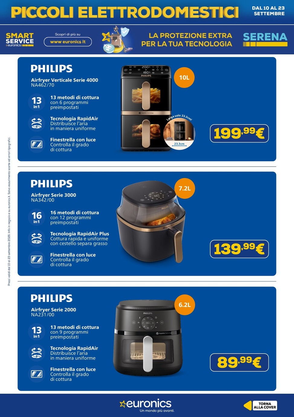 euronics - Volantino attuale di Euronics - Piccoli Elettrodomestici valido dal giovedì 10/09/2026 al mercoledì 23/09/2026 - page: 20