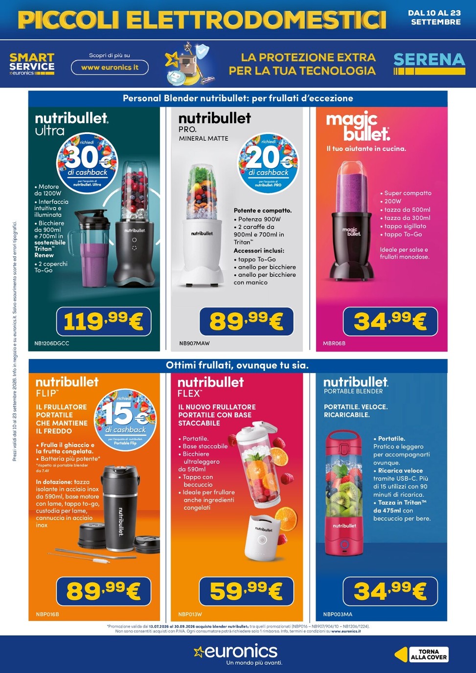 euronics - Volantino attuale di Euronics - Piccoli Elettrodomestici valido dal giovedì 10/09/2026 al mercoledì 23/09/2026 - page: 18