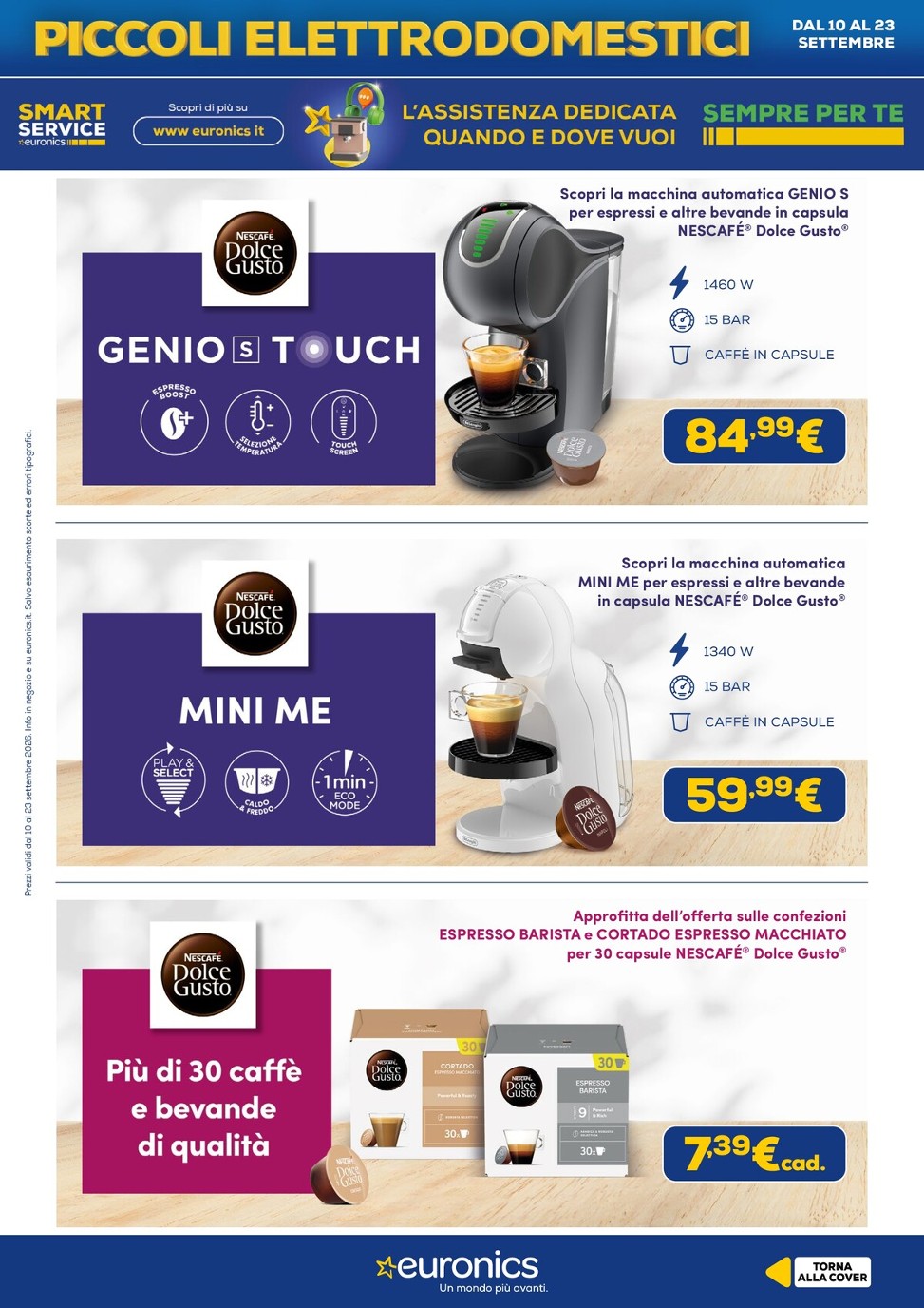 euronics - Volantino attuale di Euronics - Piccoli Elettrodomestici valido dal giovedì 10/09/2026 al mercoledì 23/09/2026 - page: 11