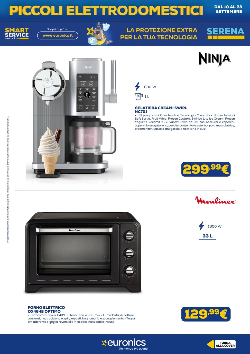 euronics - Volantino attuale di Euronics - Piccoli Elettrodomestici valido dal giovedì 10/09/2026 al mercoledì 23/09/2026 - page: 16