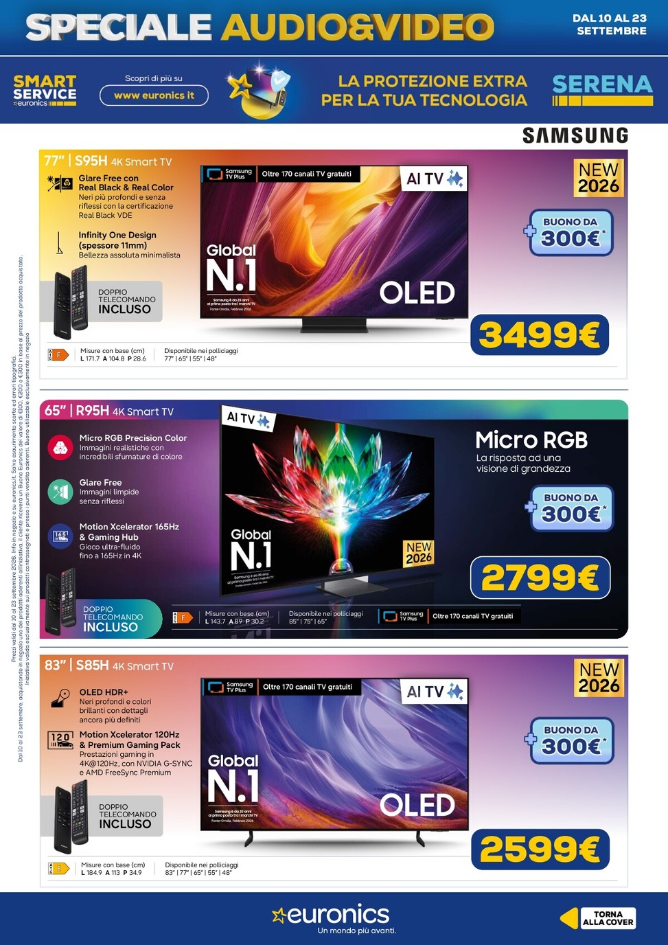 euronics - Volantino attuale di Euronics - Speciale Audio Video valido dal giovedì 10/09/2026 al mercoledì 23/09/2026 - page: 6