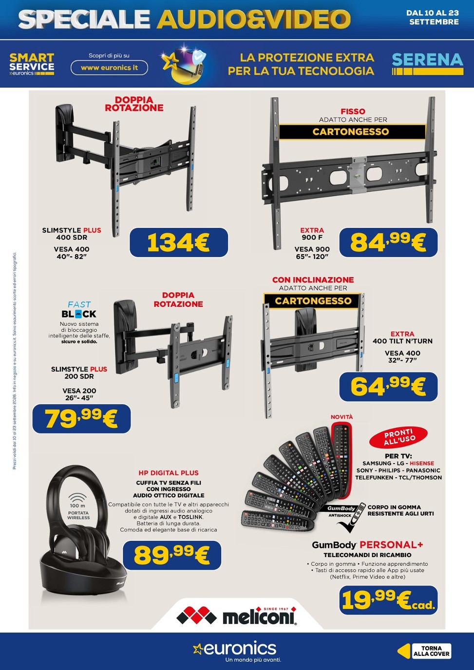 euronics - Volantino attuale di Euronics - Speciale Audio Video valido dal giovedì 10/09/2026 al mercoledì 23/09/2026 - page: 19