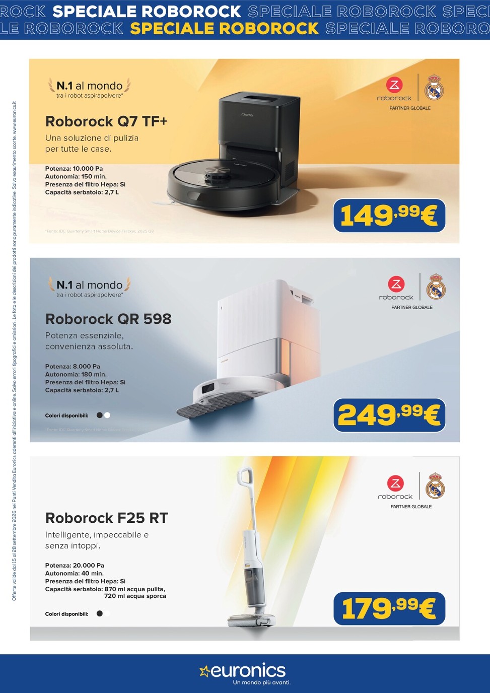 euronics - Volantino attuale di Euronics - Speciale Roborock valido dal martedì 15/09/2026 al lunedì 28/09/2026 - page: 2
