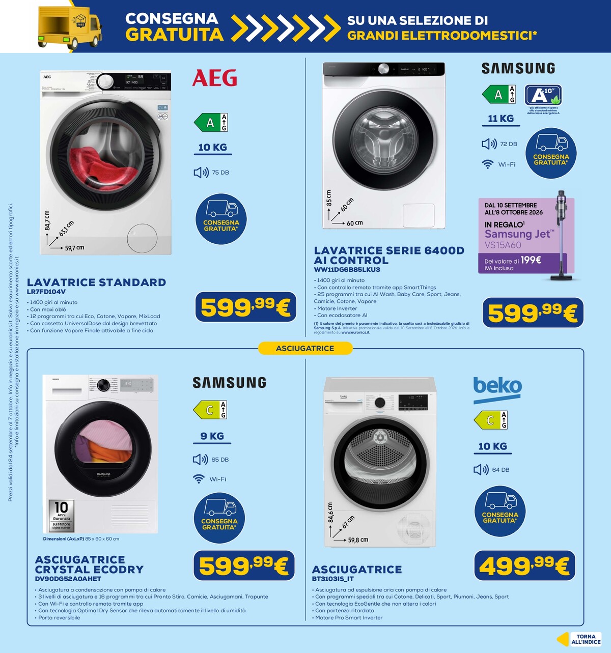 euronics - Volantino attuale di Euronics valido dal giovedì 24/09/2026 al mercoledì 07/10/2026 - page: 4
