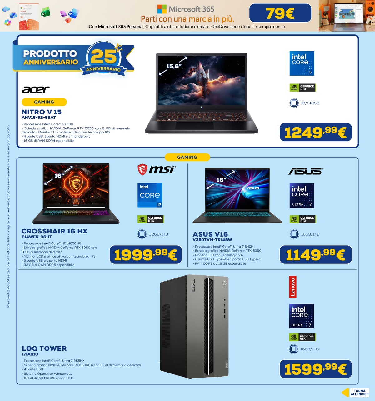 euronics - Volantino attuale di Euronics valido dal giovedì 24/09/2026 al mercoledì 07/10/2026 - page: 36