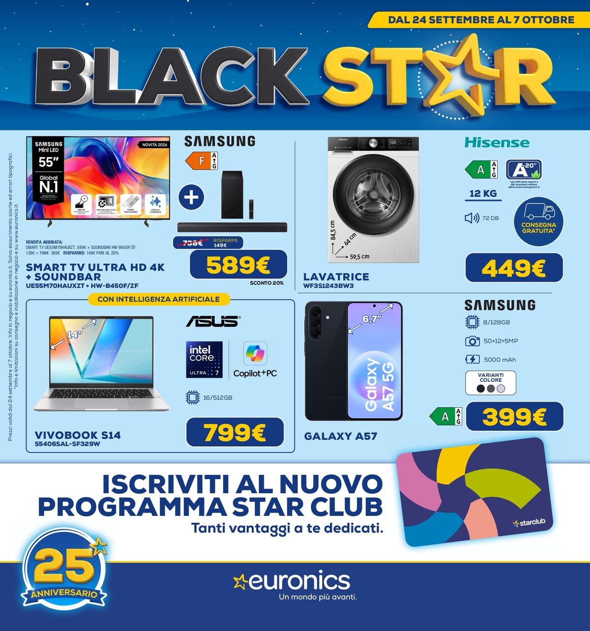 euronics - Volantino attuale di Euronics valido dal giovedì 24/09/2026 al mercoledì 07/10/2026