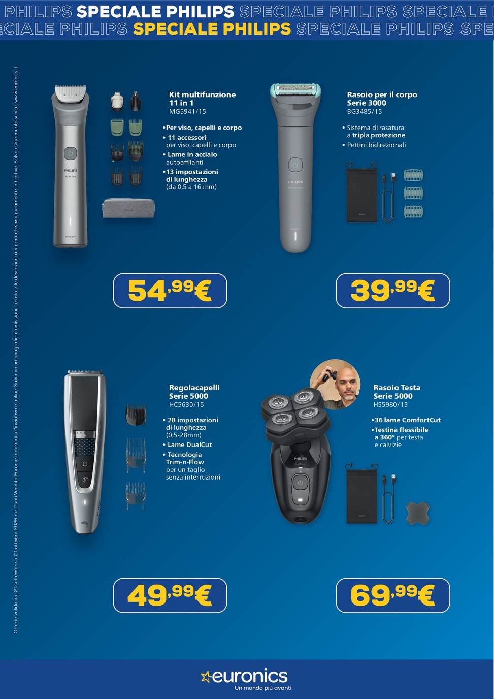 euronics - Volantino attuale di Euronics - Speciale Philips valido dal lunedì 21/09/2026 al domenica 11/10/2026 - page: 5