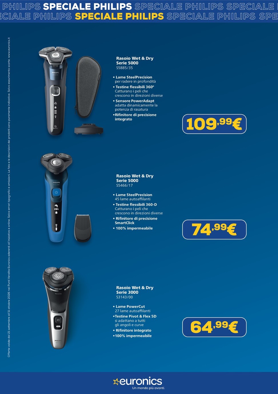 euronics - Volantino attuale di Euronics - Speciale Philips valido dal lunedì 21/09/2026 al domenica 11/10/2026 - page: 3