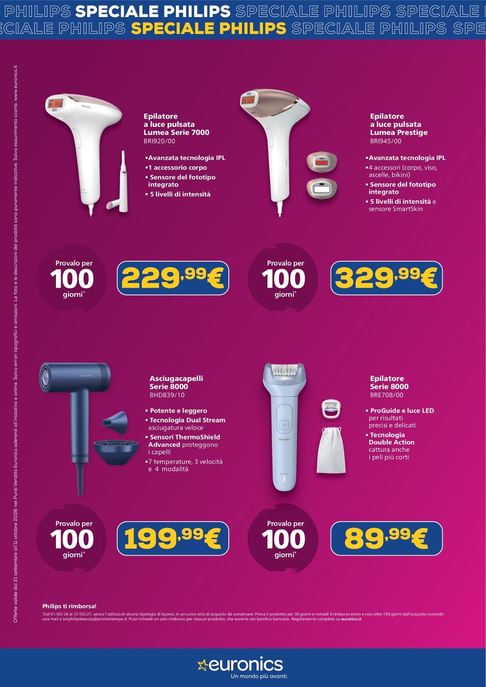 euronics - Volantino attuale di Euronics - Speciale Philips valido dal lunedì 21/09/2026 al domenica 11/10/2026 - page: 6