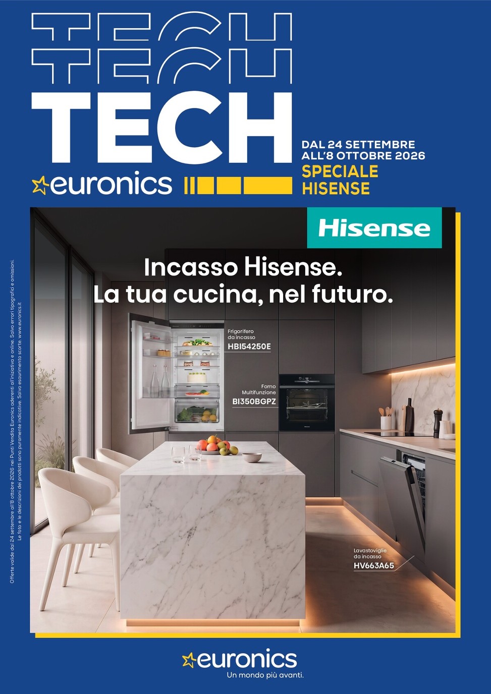 euronics - Volantino attuale di Euronics - Speciale Hisense valido dal giovedì 24/09/2026 al giovedì 08/10/2026