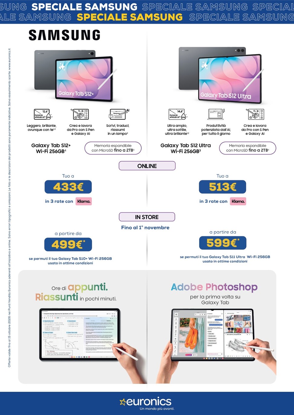 euronics - Volantino attuale di Euronics - Speciale Samsung valido dal giovedì 01/10/2026 al giovedì 15/10/2026 - page: 2