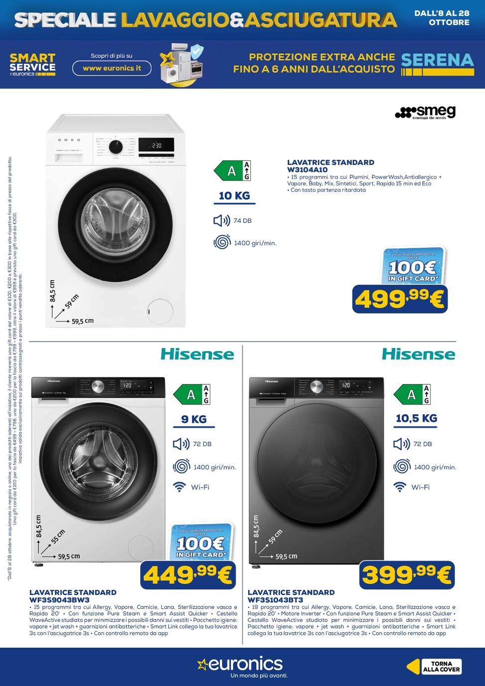 euronics - Volantino attuale di Euronics - Lavaggio & Asciugatura valido dal giovedì 08/10/2026 al mercoledì 28/10/2026 - page: 13