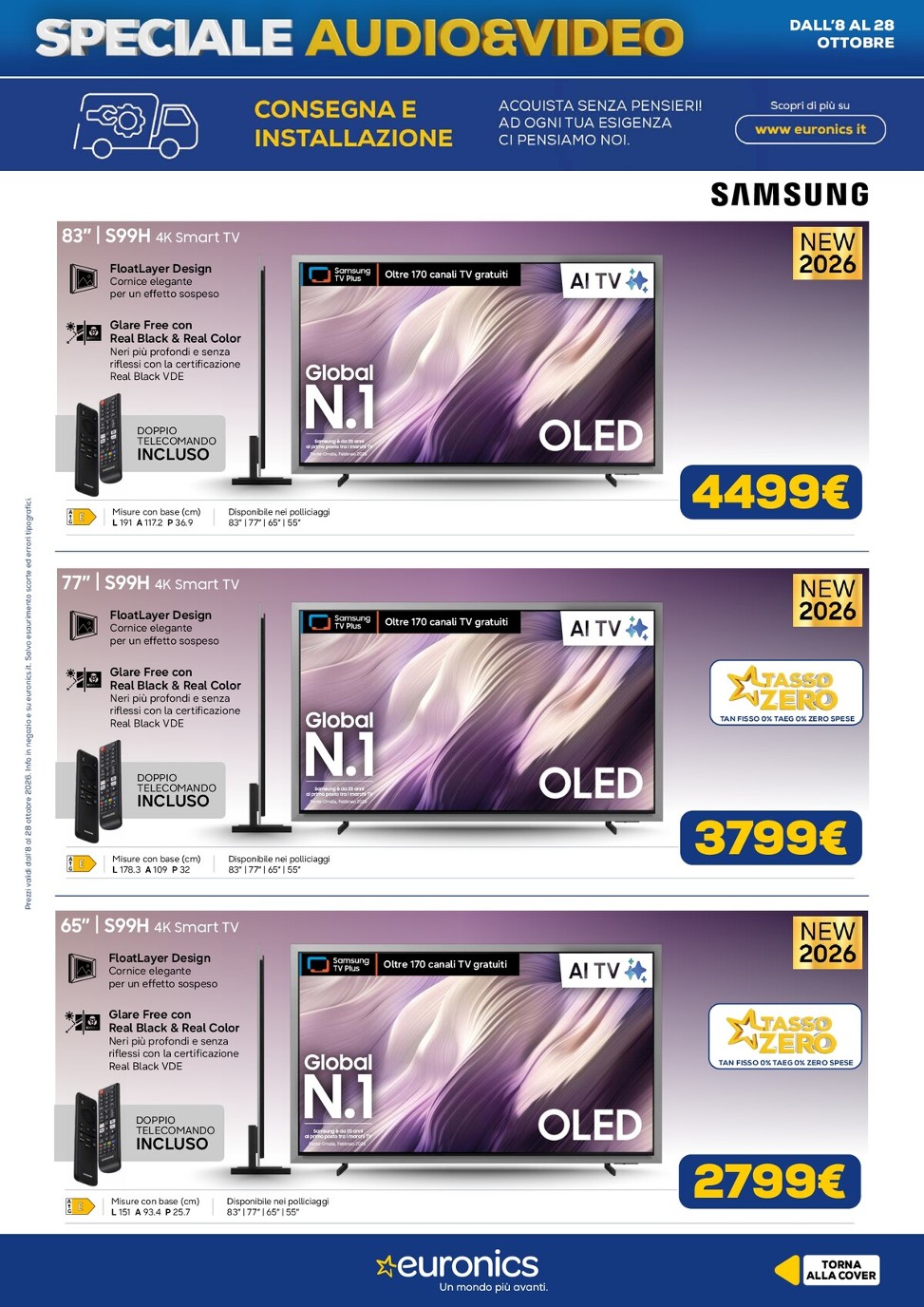 euronics - Volantino attuale di Euronics - Audio Video valido dal giovedì 08/10/2026 al mercoledì 28/10/2026 - page: 6