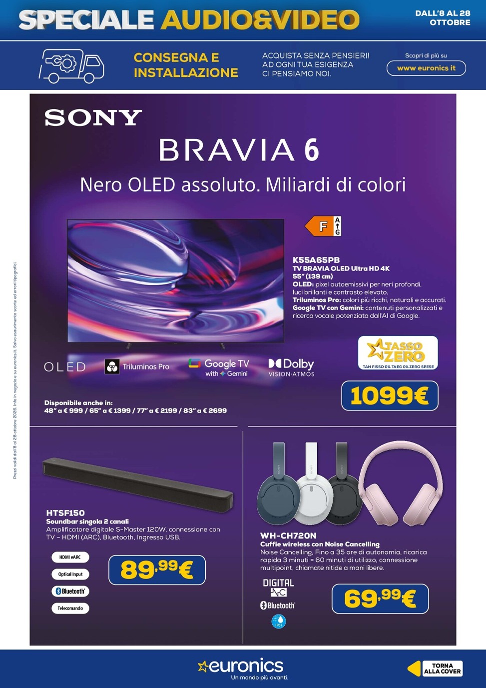 euronics - Volantino attuale di Euronics - Audio Video valido dal giovedì 08/10/2026 al mercoledì 28/10/2026 - page: 14
