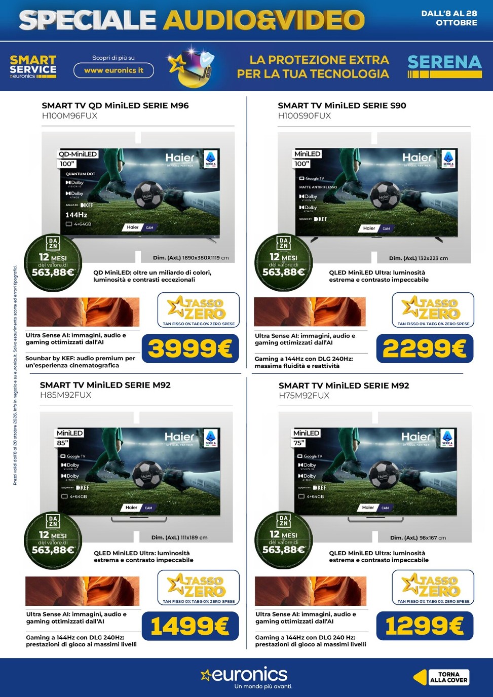 euronics - Volantino attuale di Euronics - Audio Video valido dal giovedì 08/10/2026 al mercoledì 28/10/2026 - page: 9