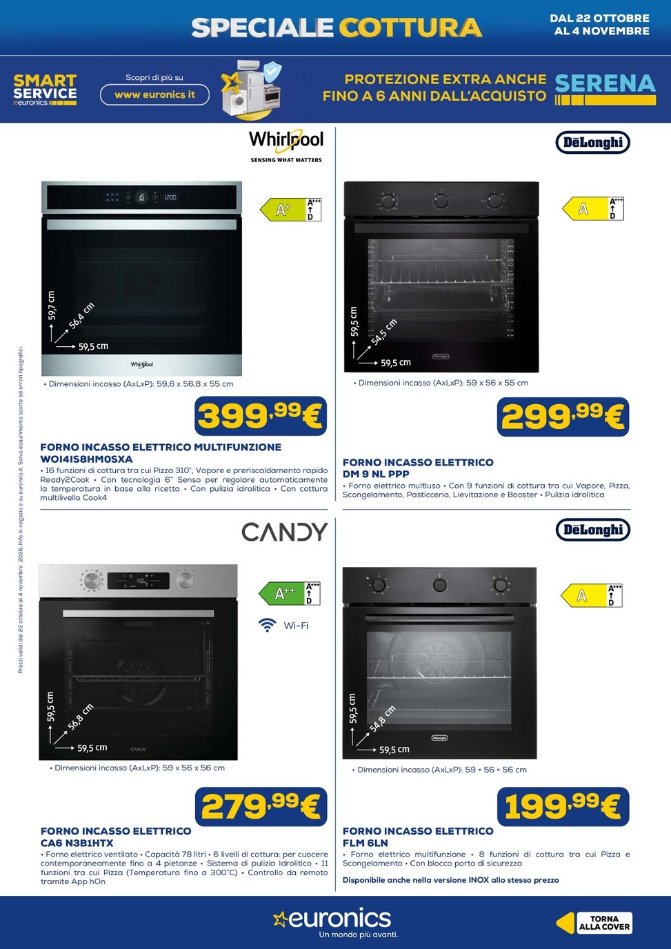 euronics - Volantino attuale di Euronics - Cottura valido dal giovedì 22/10/2026 al mercoledì 04/11/2026 - page: 6