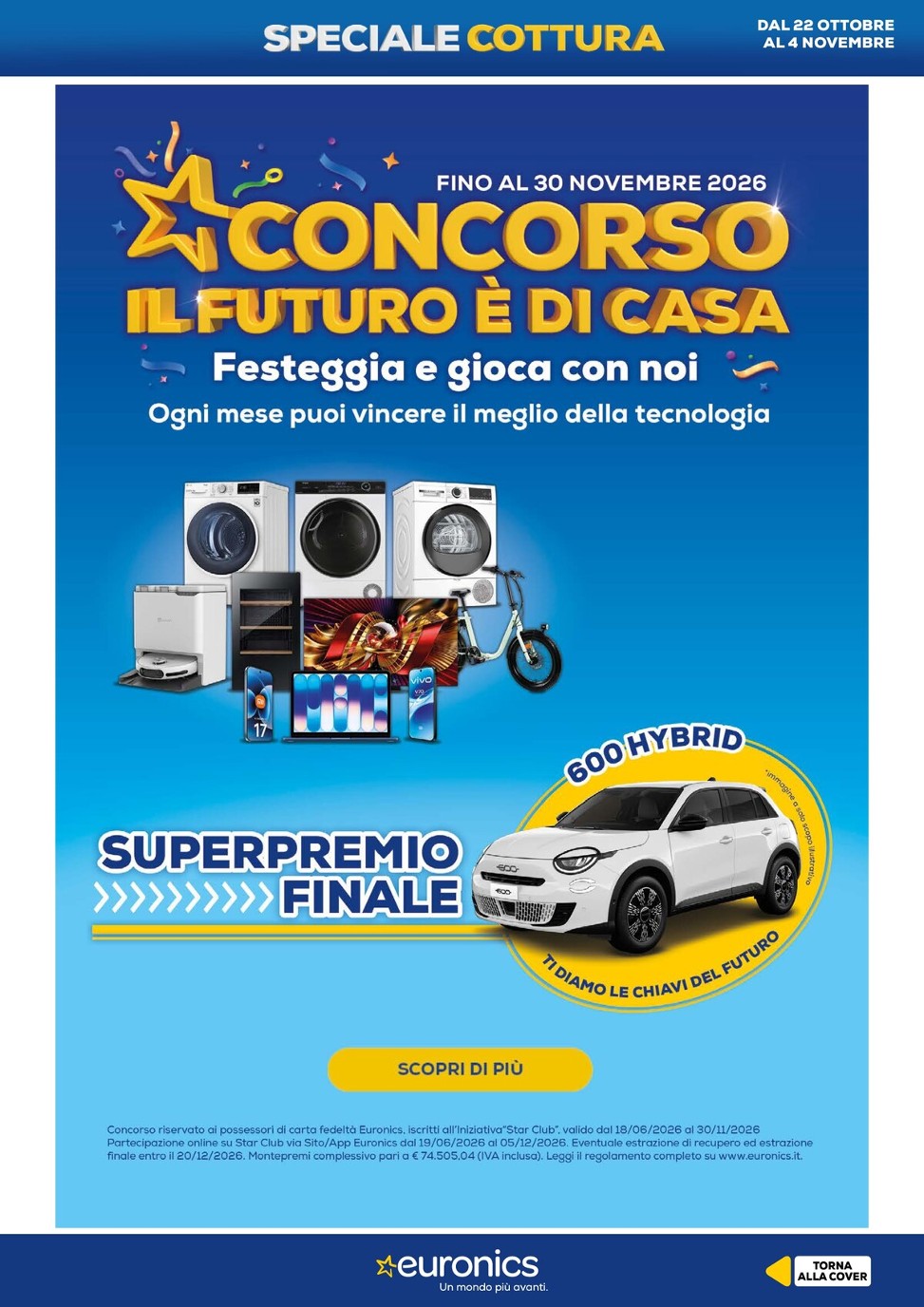 euronics - Volantino attuale di Euronics - Cottura valido dal giovedì 22/10/2026 al mercoledì 04/11/2026 - page: 2