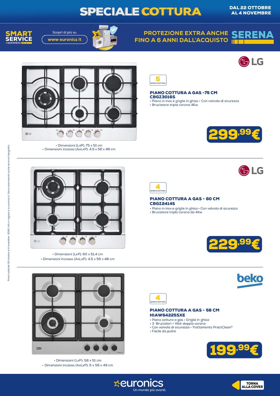 euronics - Volantino attuale di Euronics - Cottura valido dal giovedì 22/10/2026 al mercoledì 04/11/2026 - page: 12