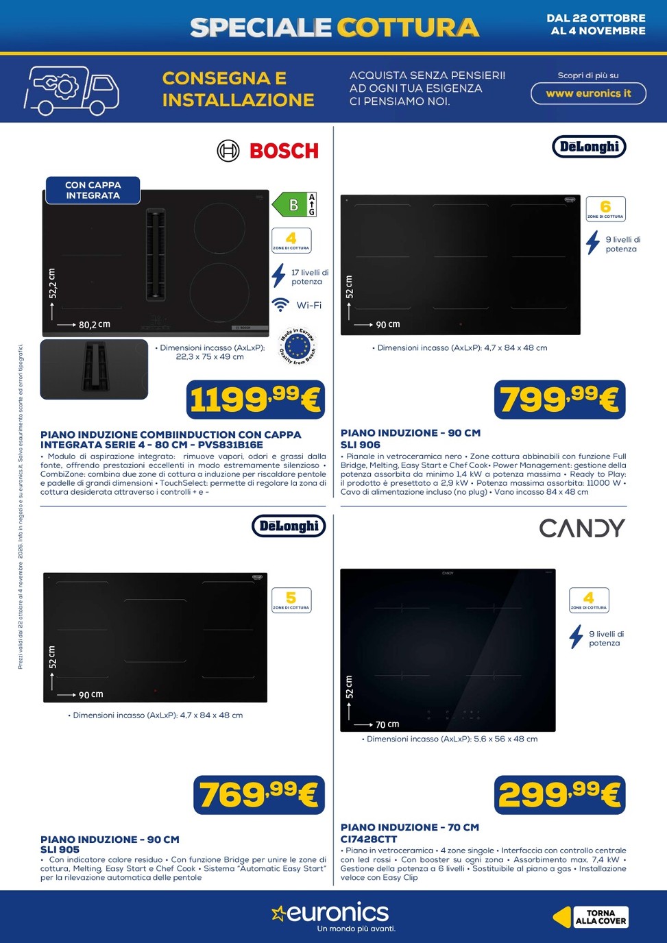 euronics - Volantino attuale di Euronics - Cottura valido dal giovedì 22/10/2026 al mercoledì 04/11/2026 - page: 11